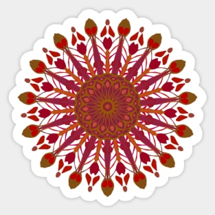 Autumn sensations Mandala Sticker